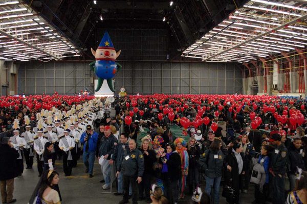 Aerial view of Operation Santa Claus event