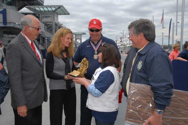 Community Mayors humanitarian award recipient at Intrepid Sea, Air and Space Museum