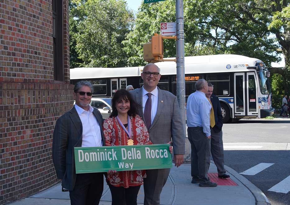Street Naming Ceremony of Dominick Della Rocca Way