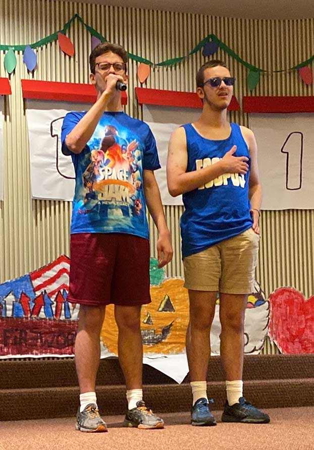 Kruger twins at Summer Camp courtesy of Community Mayors Summer Camp Scholarship Fund
