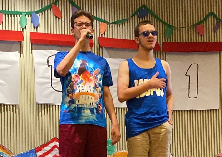 Kruger twins at Summer Camp courtesy of Community Mayors Summer Camp Scholarship Fund